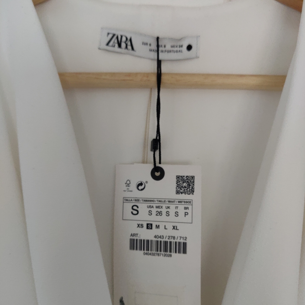 Zara Crop Cowl Neck Top Size S